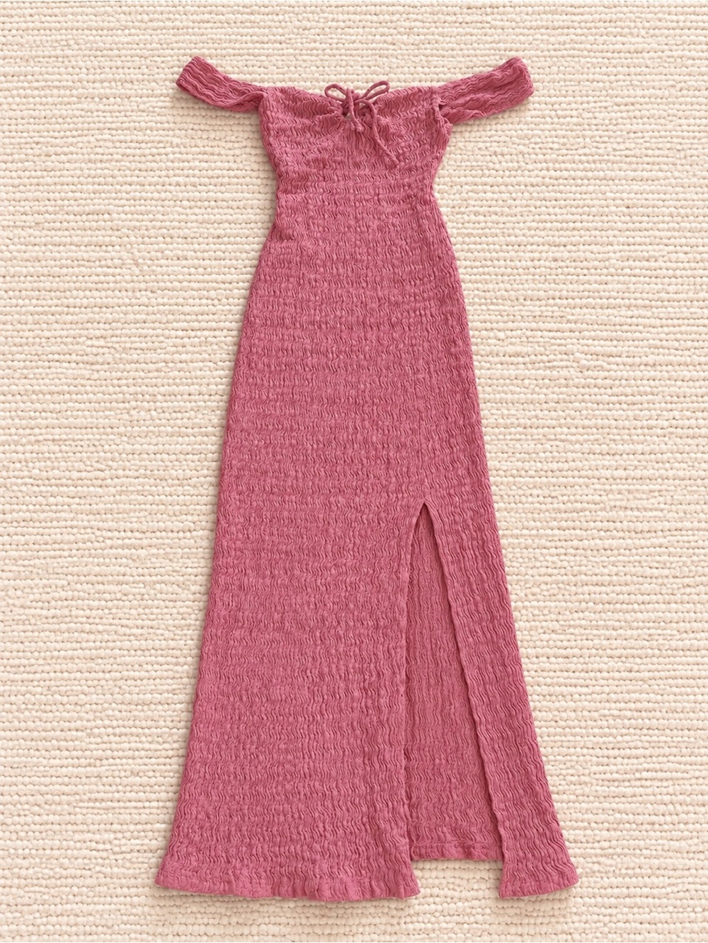 Free People One-Shoulder Maxi Dress in Dusty Rose